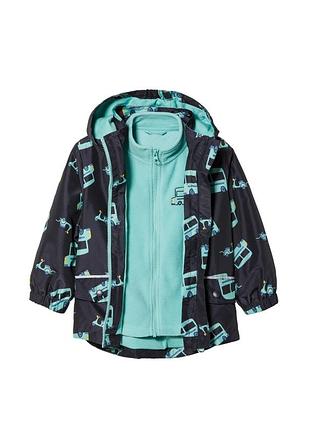 Куртка демисезонная,  всесезонная 3 в 1 для мальчика lupilu bionic-finish® eco 455465 110-116 см (4-6 years) темно-синий