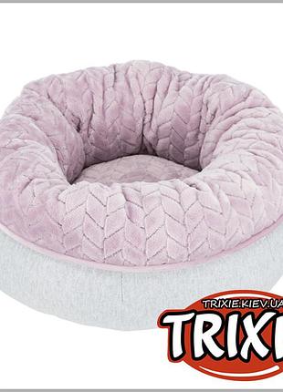 Trixie очень красивая велюровая лежанка для котов собак нежно сиреневого цвета