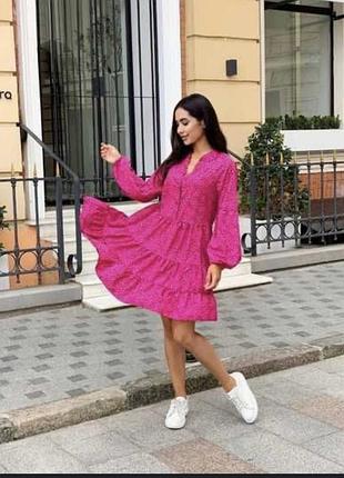 Ярусна гаптована сукня