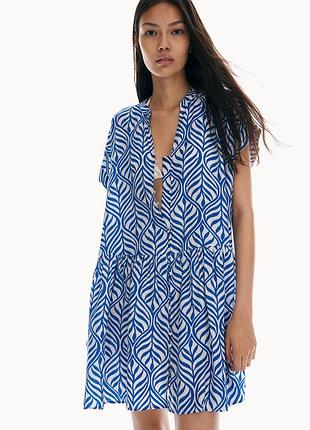 Оверсайз платье рубашка туника h&amp;m