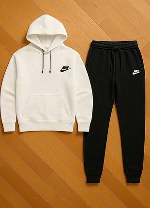Спортивный костюм на флисе ❄️, худи и штаны nike
