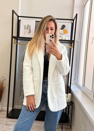 Пиджак букле на подкладке