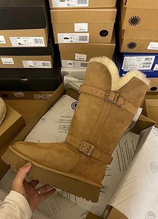 Теплі чоботи ugg натуральна замша та хутро