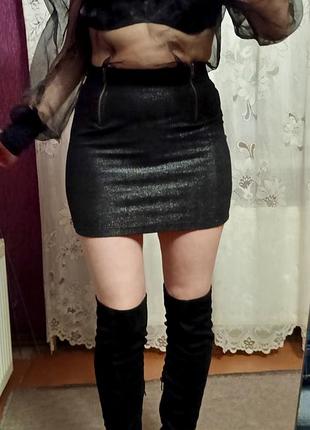 Юбка юбка с люрексом