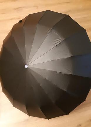 Парасоля 10.3339.006.03 автомат (popular) багатобарвний з чорним куполом (16 спиць)