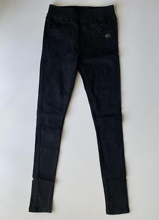 Жіночі чорні утеплені штани, джинси