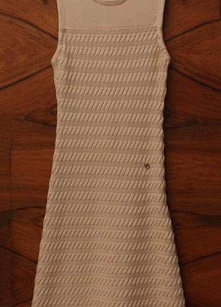 Christian dior рр s-xs платье из шёлка и кашемира