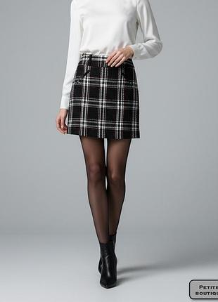 Юбка букле в клетку