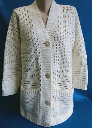 В'язаний кардиган оверсайз ручної роботи кофта handmade