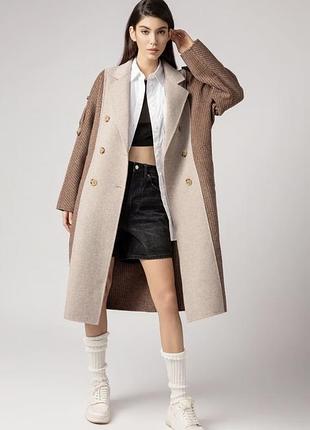 Довге жіноче пальто з кашеміру та вовни від durlana quanta’s / quaint
