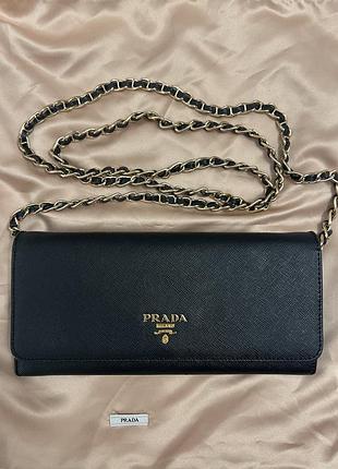 Prada сумка гаманець на ланцюжку клатч