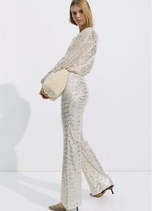 🖤блузка в пайетки женская h&amp;m🖤