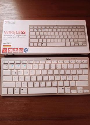 Бездротова клавіатура trust wireless bluetooth