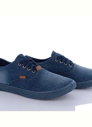 Мокасины джинс