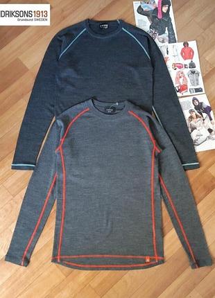 Теплая шерстяная термобелье из шерсти мериноса polarn o pyret sweden merino подштанники, пижама&nbsp;6-8р