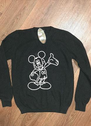Свитер подростковый 164 или женский хс, с шерсть акрил buhari туречковая микки маус