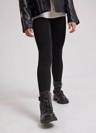 Лосины детские для девочки на толстом меху шубка 110-152 р