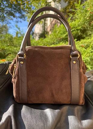 Сумочка из натуральной замши 
made in italy