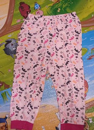 Девочки пижамные брюки в принт