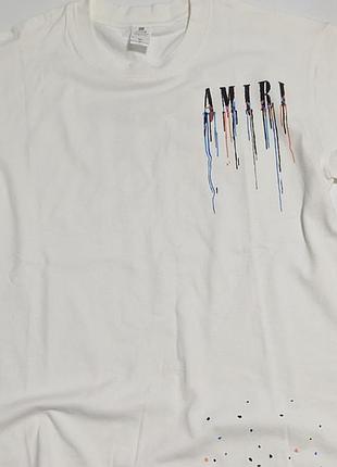 Футболка amiri в стилі gallery white