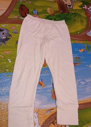 Белые пижамные штаны для девочки