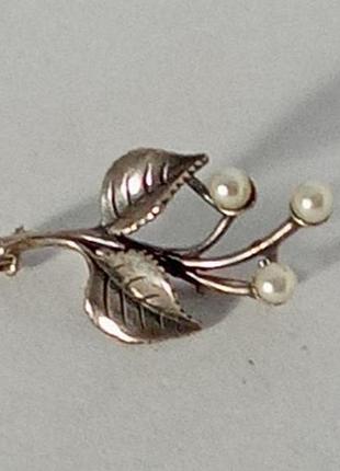 Брошка срібло