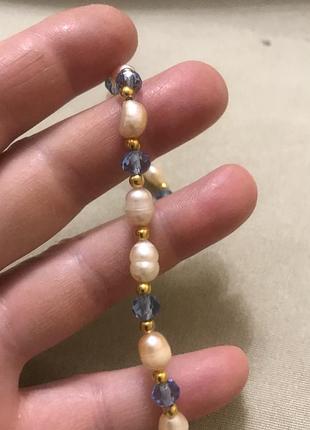 Браслет з натуральних перлин 2