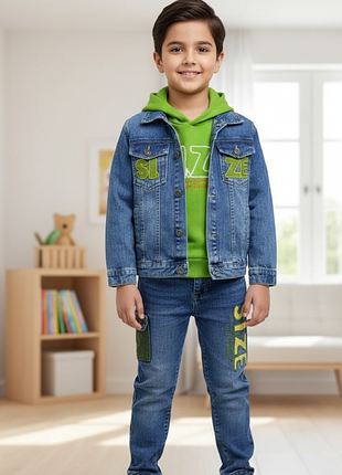 Костюм джинсовый тройка