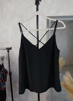 Базова шифонова майка на бретелях