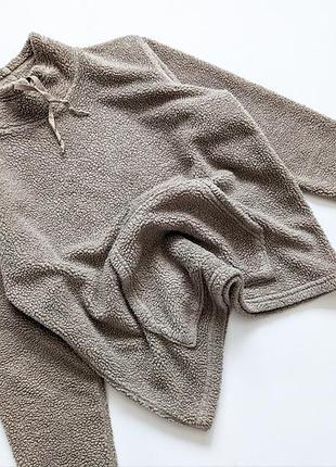 Теплая винтажная кофта флиска шерпа от gap оригинал