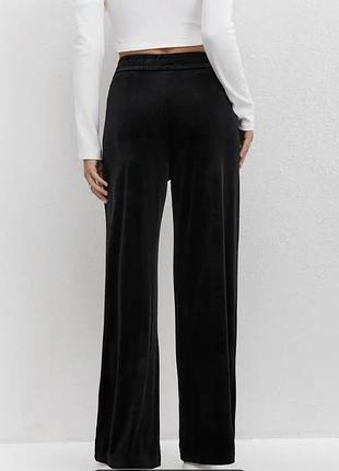 Штаны zara велюровые палаццо кант