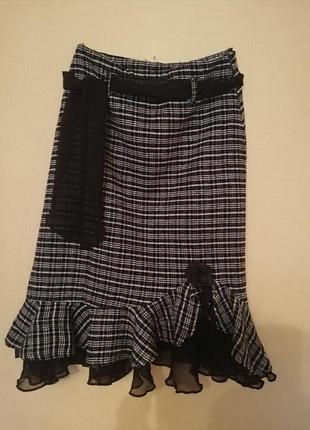 Спідниця жіноча в клітинку тепла