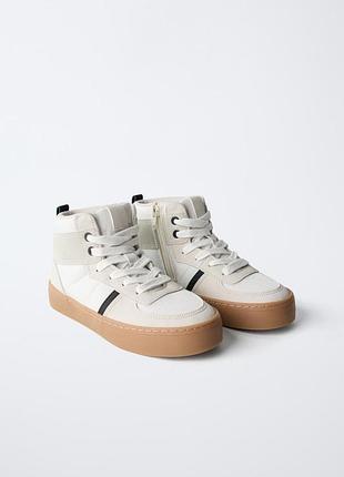 Стильные высокие кроссовки для мальчика zara испания