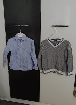 Светр +сорочка.