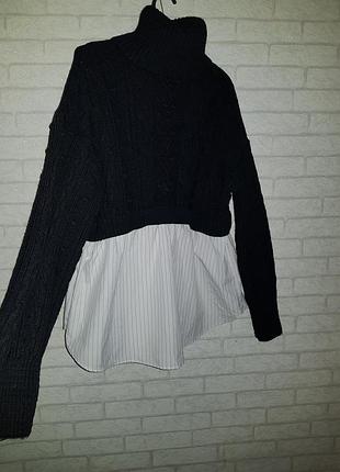 Свитер с рубашкой 3