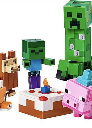 Констурктор lego minecraft праздник дня рождения поросенка 21281 для детей от 8 лет