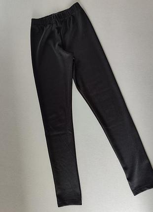 Лосини в рубчик тонкі чорні