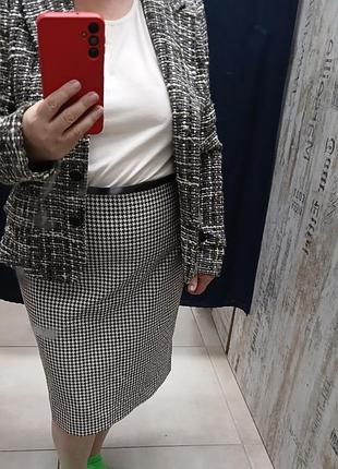 Спідниця з котону гусяча лапка