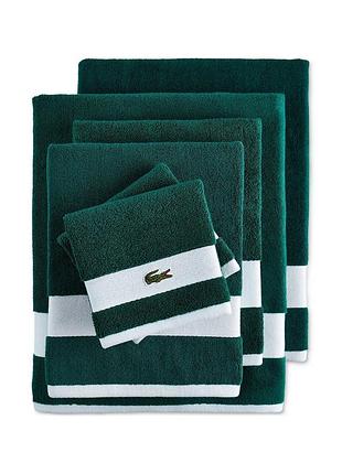 Комплект полотенец lacoste home heritage sport stripe logo