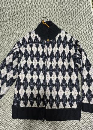 Кофта тепла ромби на молнии