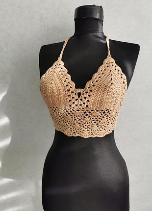 Топ плетеный в стиле бохо