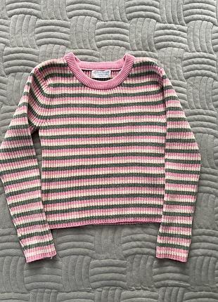Лосини вафельні zara, тепленька кофтинка primark 4-5 р