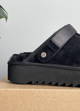 Уггі ugg lanah clog black platform 5