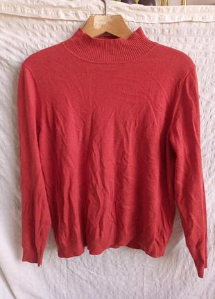 Тонкий шерстяной теплый свитер fatface