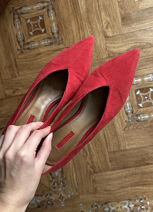 Туфлі човники з натуральної замші