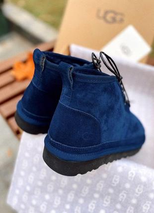 Зимние мужские угги на меху ugg neumel blue синие (уггі)4 фото