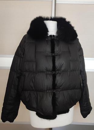 Вкорочений пуховик, зима.