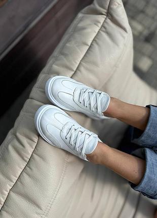 Удобные свободные кожаные кеды, кроссовки 🍒 25467