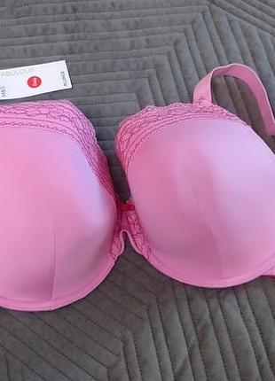 Бюстгальтер marks & spencer 65 k з цільнокроєними чашками та мереживним оздобленням № 001-15