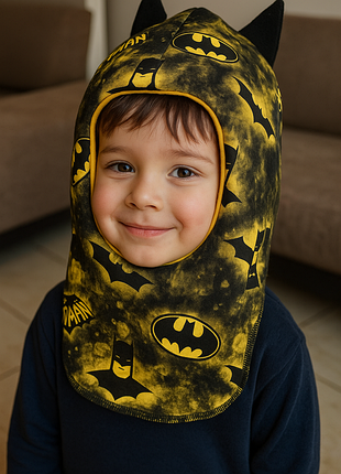 Шапка хомут для мальчиков 5-6 лет